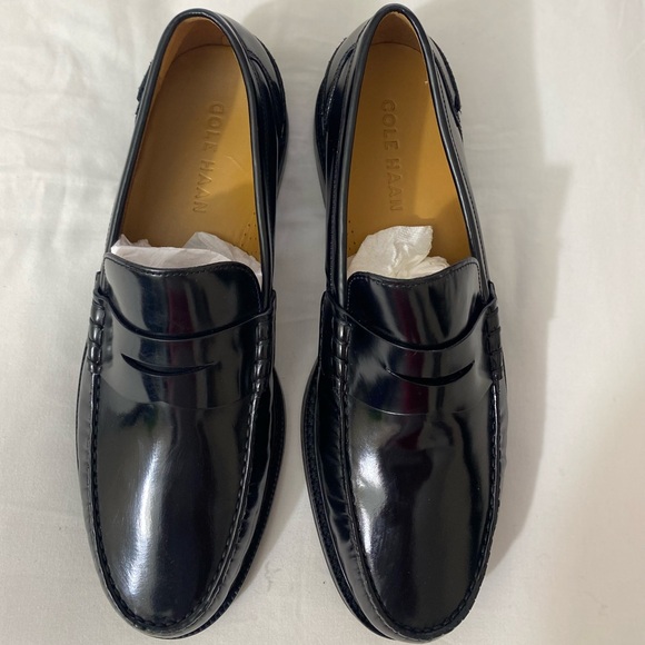 NWOB Men’s Cole Haan Pinch Prep Penny Loafer In Brush-off Black Size 9.5. - Picture 5 of 10